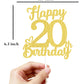 20 Birthday Cake Toppers-Gold Glitter, Twenty Cake Topper, 20 Cake Toppers, 20Th Birthday Decorations,20Th Birthday Cake Topper,
