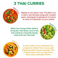 El The Cook Thai Curry Kit - Red, Yellow, Green Paste (50Gm X 3) + Coconut Milk Powder (50Gm X 3)|Just Add Fresh Vegetables/Chic