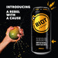 RIOT Clean Energy Drink, Mango, Organic, No Sugar, 100mg L-Theanine, 16 Fl Oz, Plastic