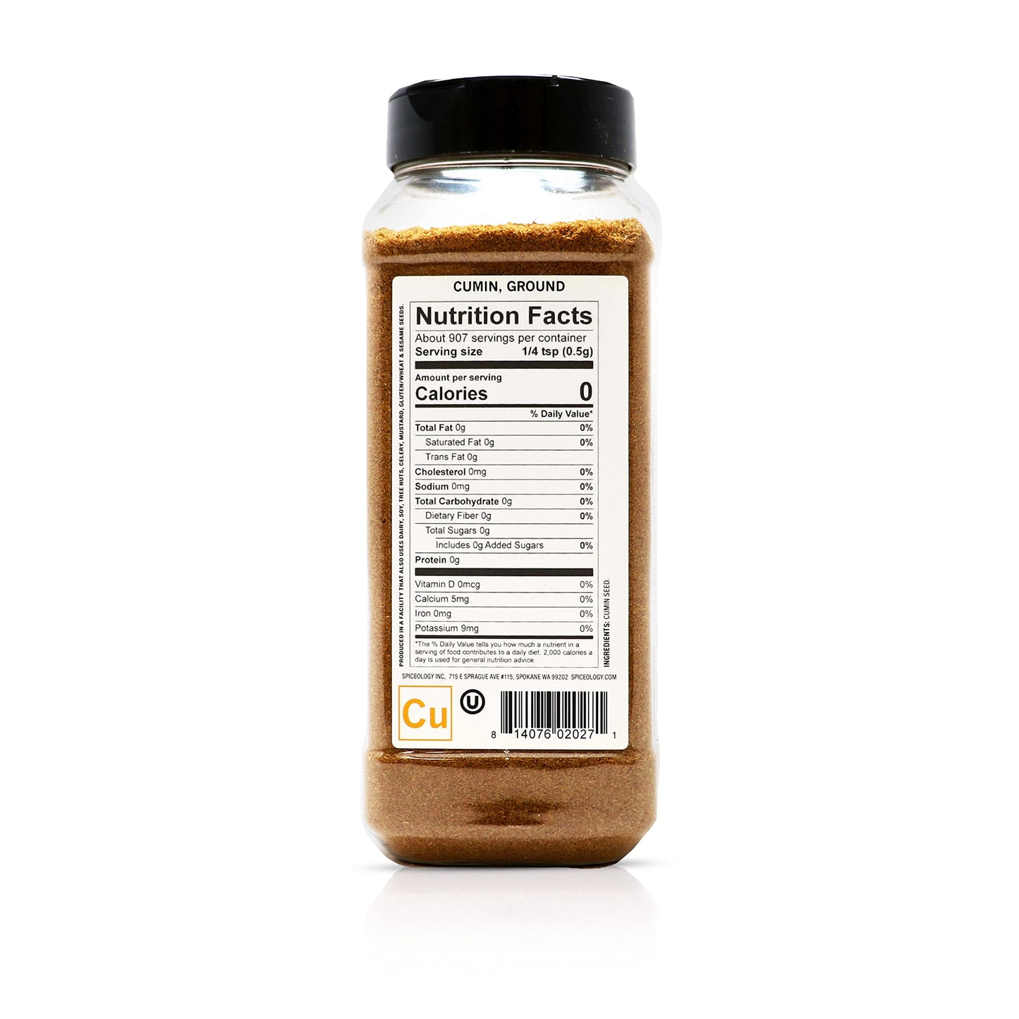Spiceology - Ground Cumin Seed - 16 ounces