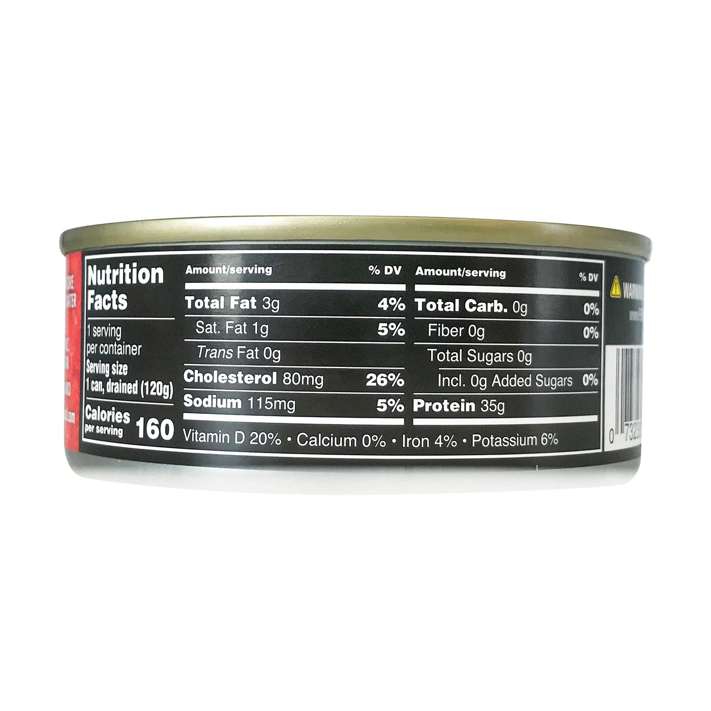 Crown Prince Albacore Tuna In Spring Water, Solid White, 12 Count