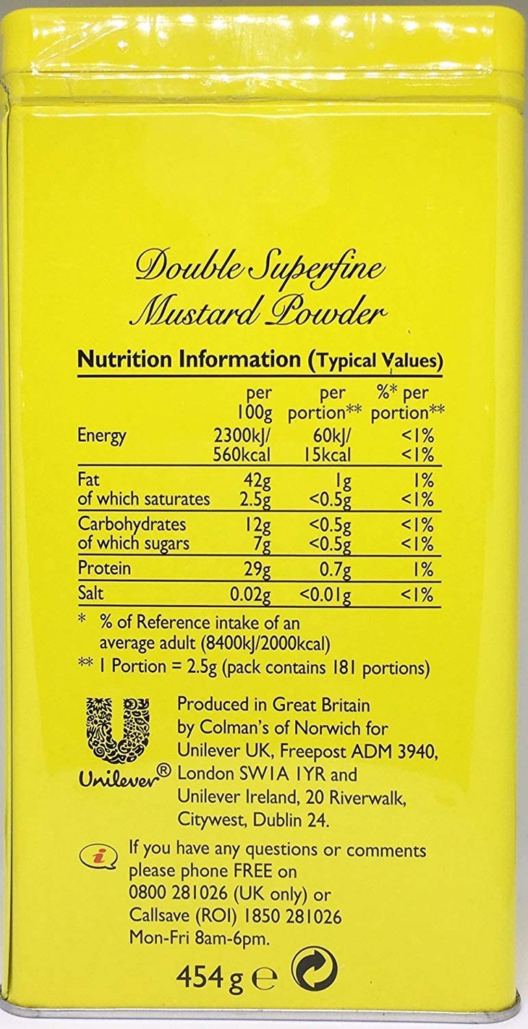 Colman'S Dry Mustard Powder, 16 Ounce