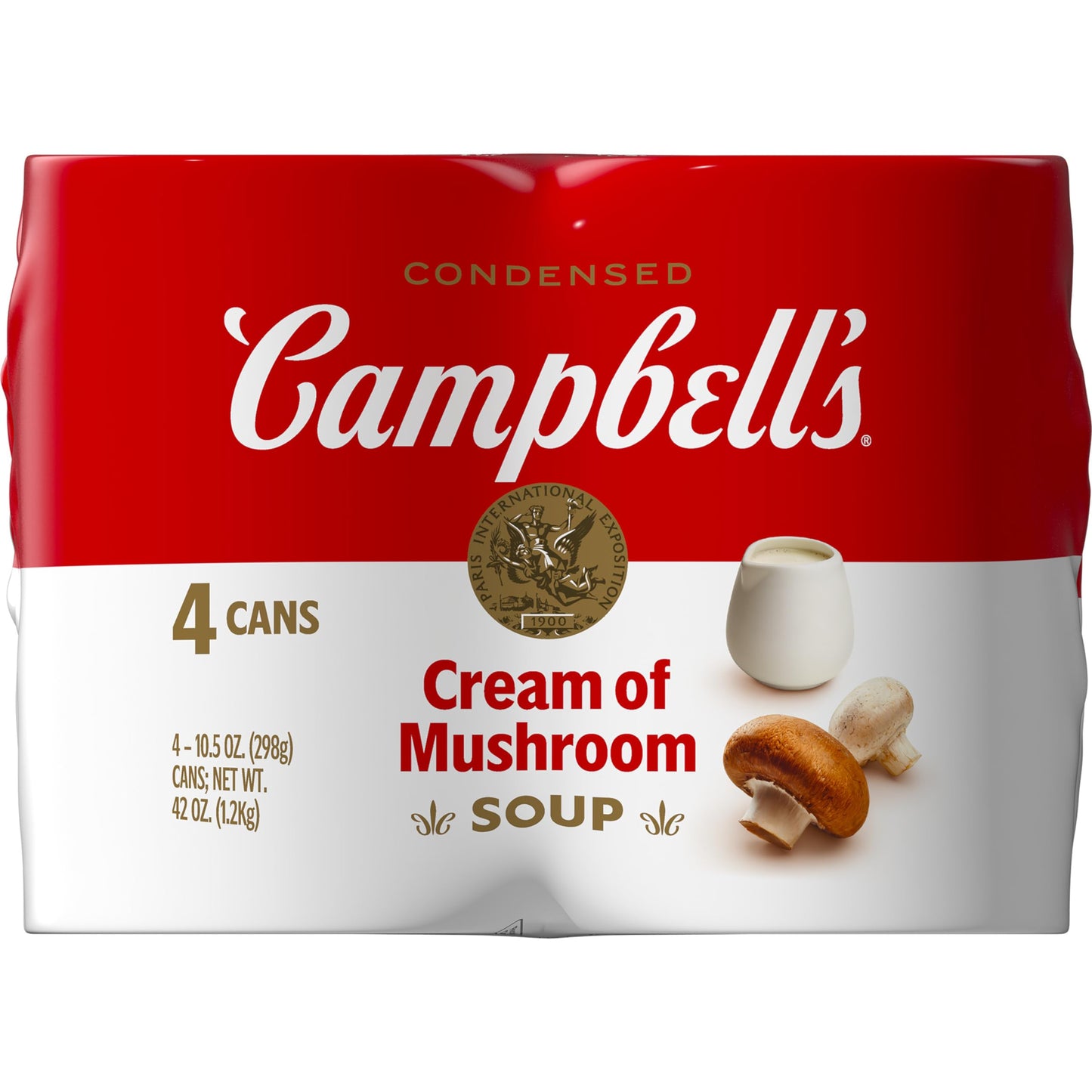 Campbells Condensed Cream of Mushroom Soup  10.5 oz Can (Pack of 4)