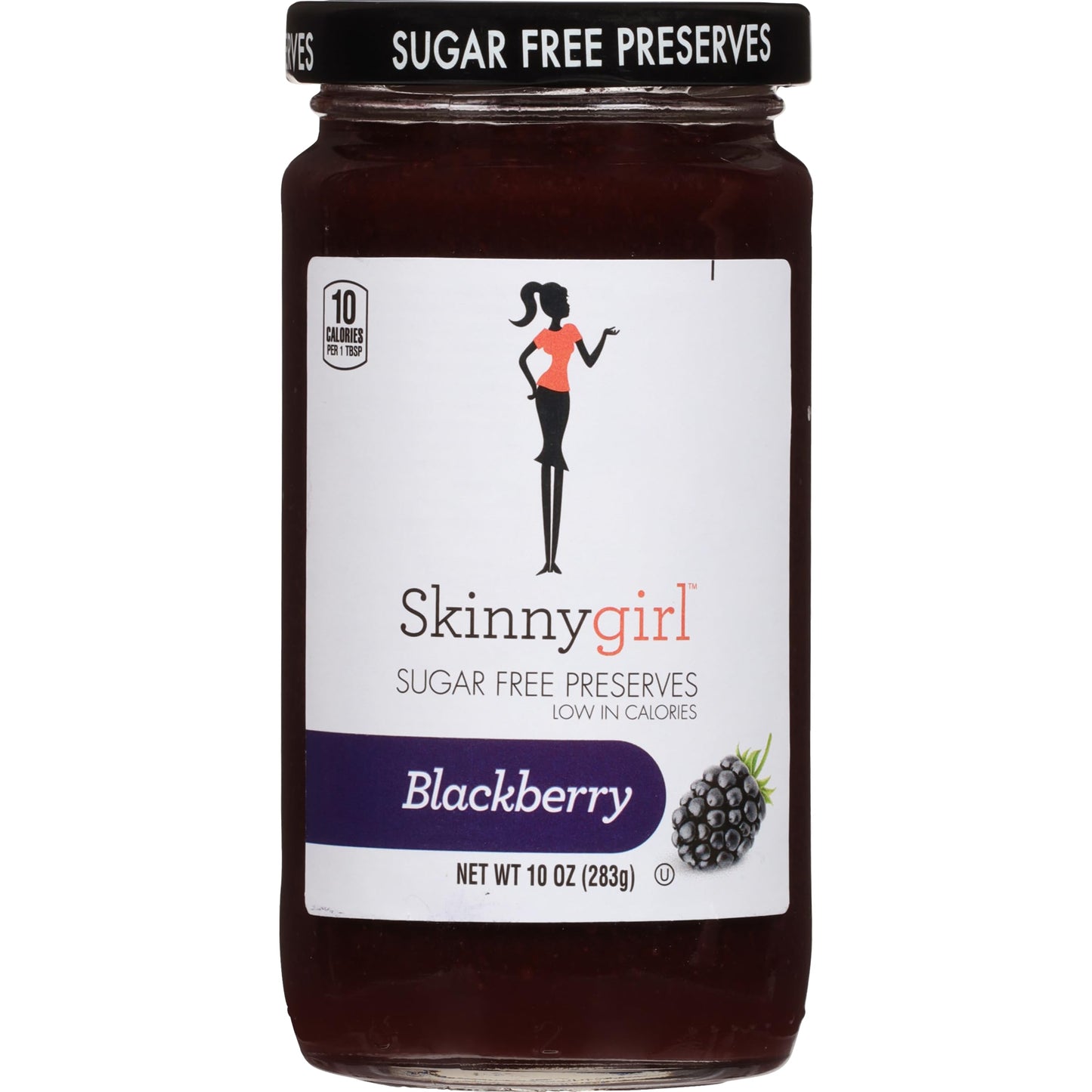 Skinnygirl Sugar Free Preserves, Blackberry Mule, 10 Ounce (Pack of 6), Brown