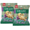GIN GINS Original Ginger Chews - Natural Fresh Ginger Candy by The Ginger People - Individually Wrapped Healthy Candy - Original Flavor - Large 1 lb Bag (16oz) - Pack of 2