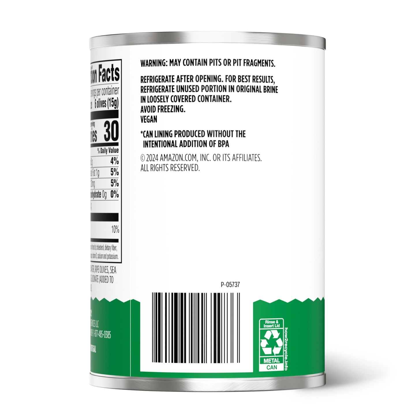 Happy Belly Small Pitted Ripe Olives, 6 Ounce, Pack of 1