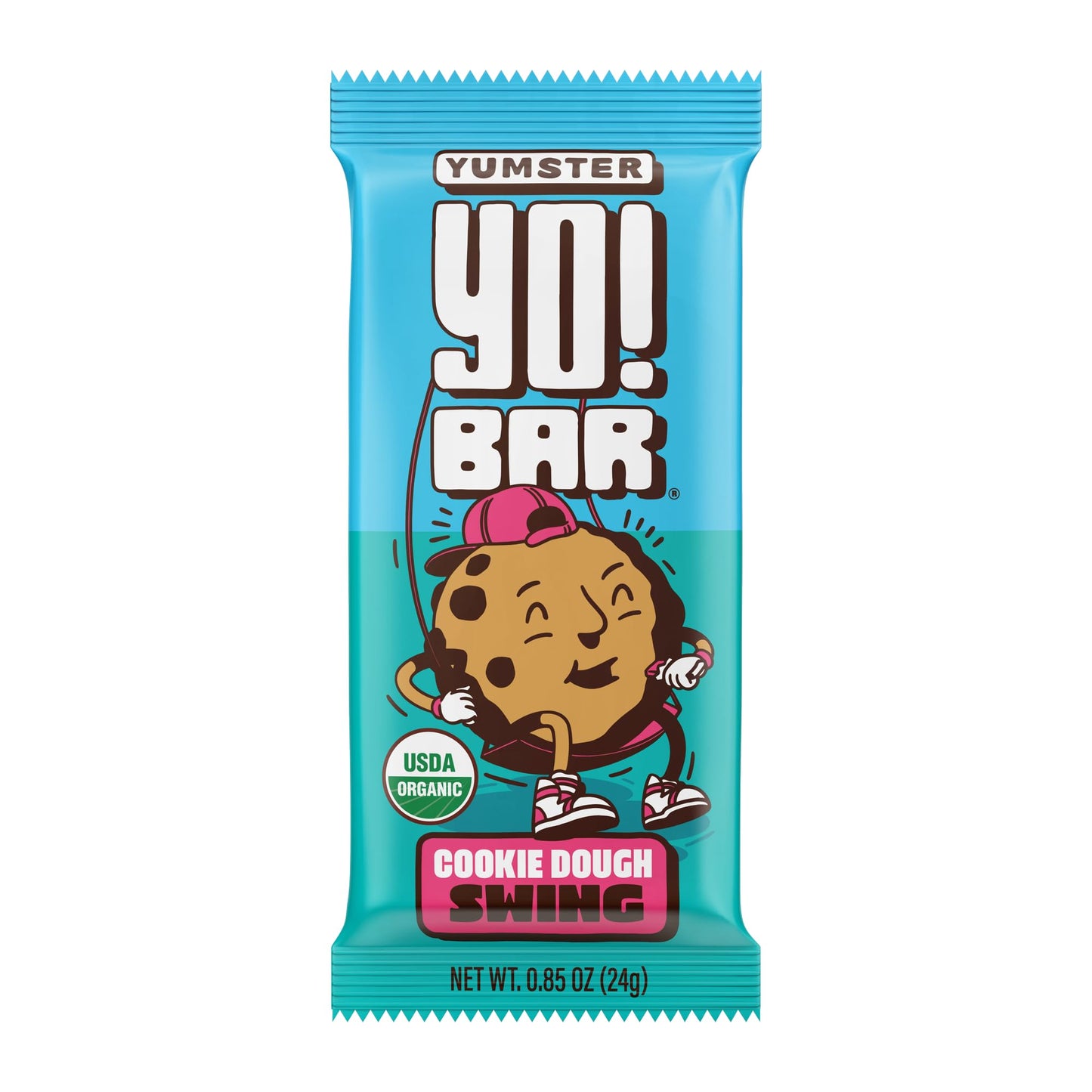 Yo! Bar By Bearded Brothers Vegan Organic Kids Bar, Cookie Dough (25 Bars) - Gluten Free, Paleo And Whole 30 | Soy Free, Non-Gmo, Low Glycemic, No Sugar Added, Fiber + Whole Foods