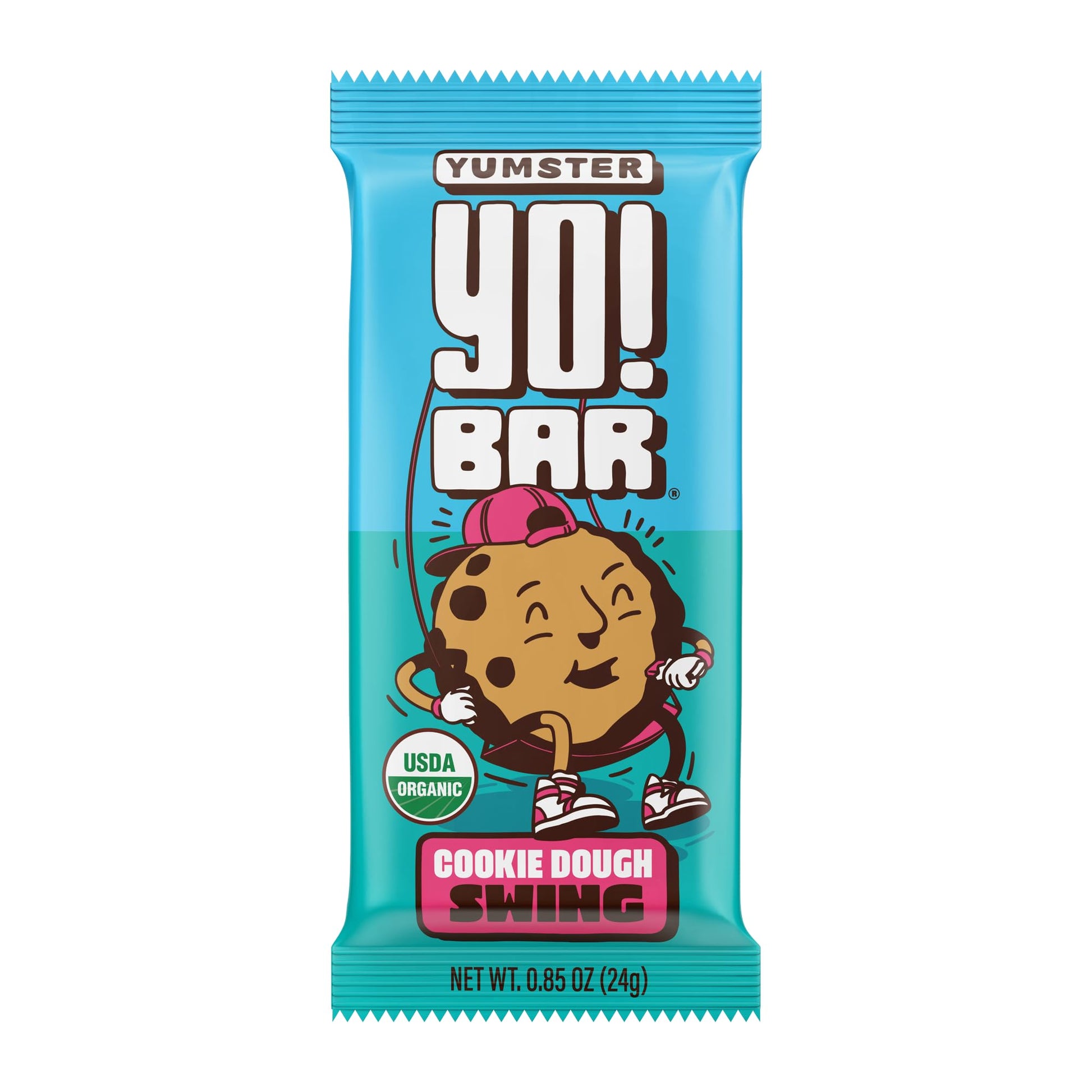 Yo! Bar By Bearded Brothers Vegan Organic Kids Bar, Cookie Dough (25 Bars) - Gluten Free, Paleo And Whole 30 | Soy Free, Non-Gmo, Low Glycemic, No Sugar Added, Fiber + Whole Foods