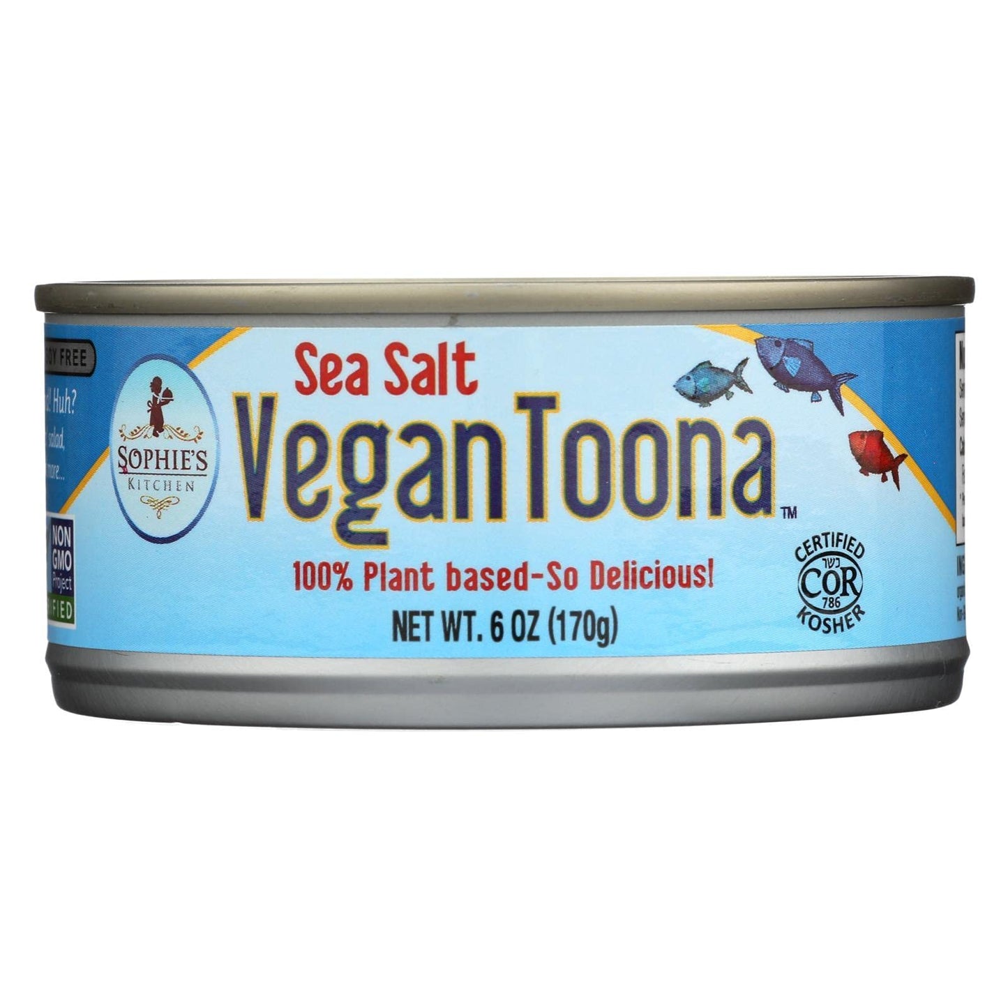Sophies Kitchen Plant-Based Toona, 12 Pack Of 6 Ounce Cans