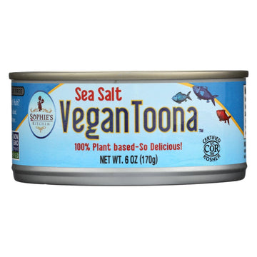 Sophies Kitchen Plant-Based Toona, 12 Pack Of 6 Ounce Cans