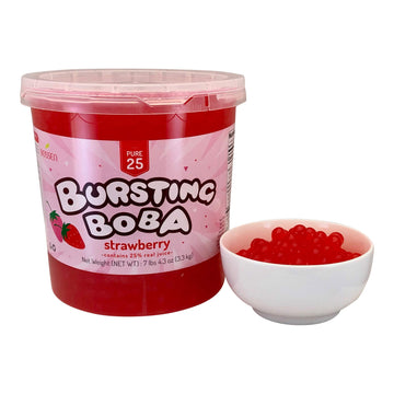 Bossen Bursting Boba Pure25 (Strawberry, 7.04 Pound (Pack Of 1))