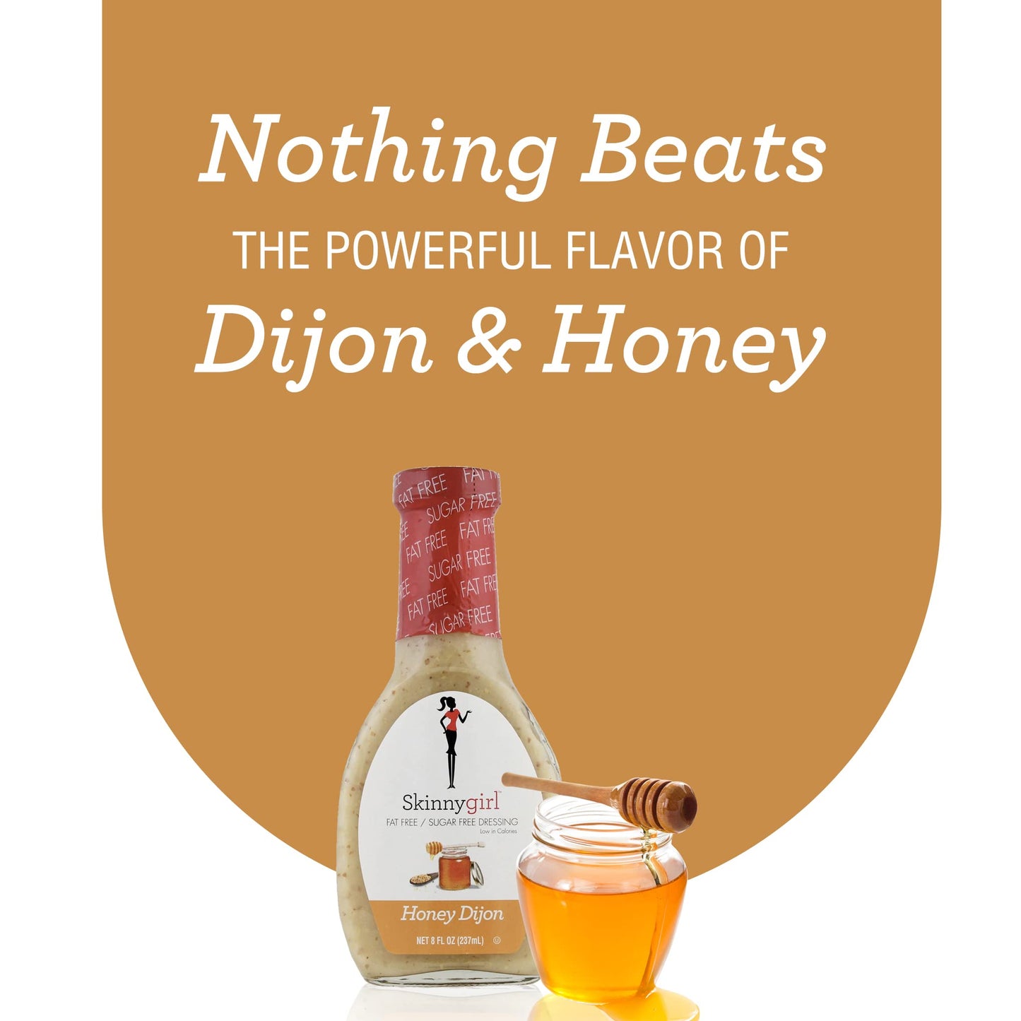 Skinnygirl Fat-Free Salad Dressing, Sugar-Free Honey Dijon, 8 Ounce (Pack of 12)