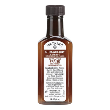 Watkins Strawberry Extract With Other Natural Flavors, 2 Oz. Bottles, Pack Of 6 (Packaging May Vary)