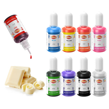 Oil Based Food Coloring, 15ml Large Capacity Food Coloring for Icing, Dye Color for Chocolate Candy Cake, Edible Oil Food Grade 