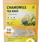 TeaDreamTea Chamomile Tea Bags | Caffeine-Free | 50 Count | Brew Hot or Iced