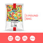 Candy Break Sour Flamingo Bulk Gummy Candy, 5 Lbs Bag, Sour & Sweet Snacks For Kids & Grown Ups, Party Size (Pack Of 1)
