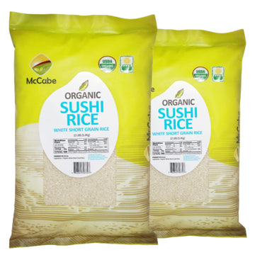 McCabe Organic Sushi Rice 12 Lbs (2 Packs), USDA Certified Organic,CCOF Certified(California Certified Organic Farmers),Product 