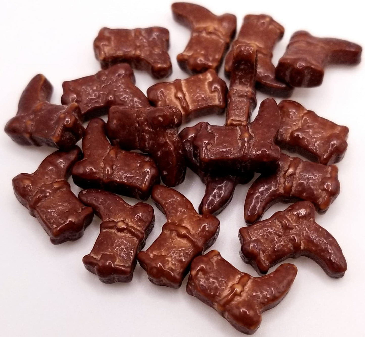 Ncs Brown Cowboy Boot Edible Candy Toppers, 8 Ounces - Great For Cupcakes, Cookies, Cakes, Cake Pops, And Party Tables