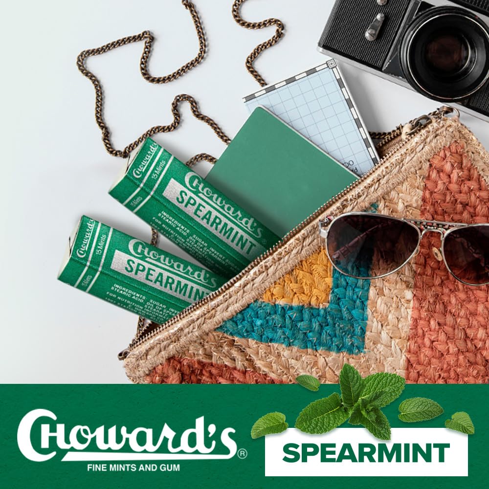 3 Pack Chowards Spearmint Mints - C Howard'S Old Fashion Mints 3 Pack - Nostalgia Candy