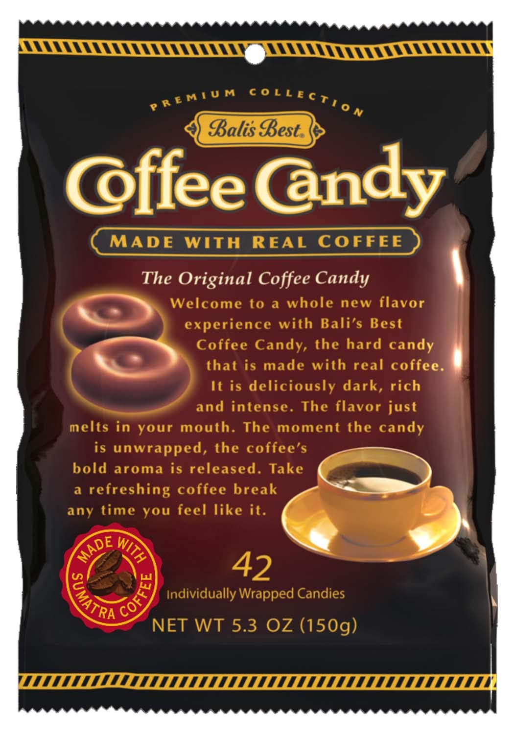 Bali'S Best Coffee Candy, 5.3 Ounce (Pack Of 12)