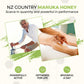 NZ Country Manuka 100% Pure Monofloral Honey MGO 514+ Unpasteurized 8.88 Fl Oz