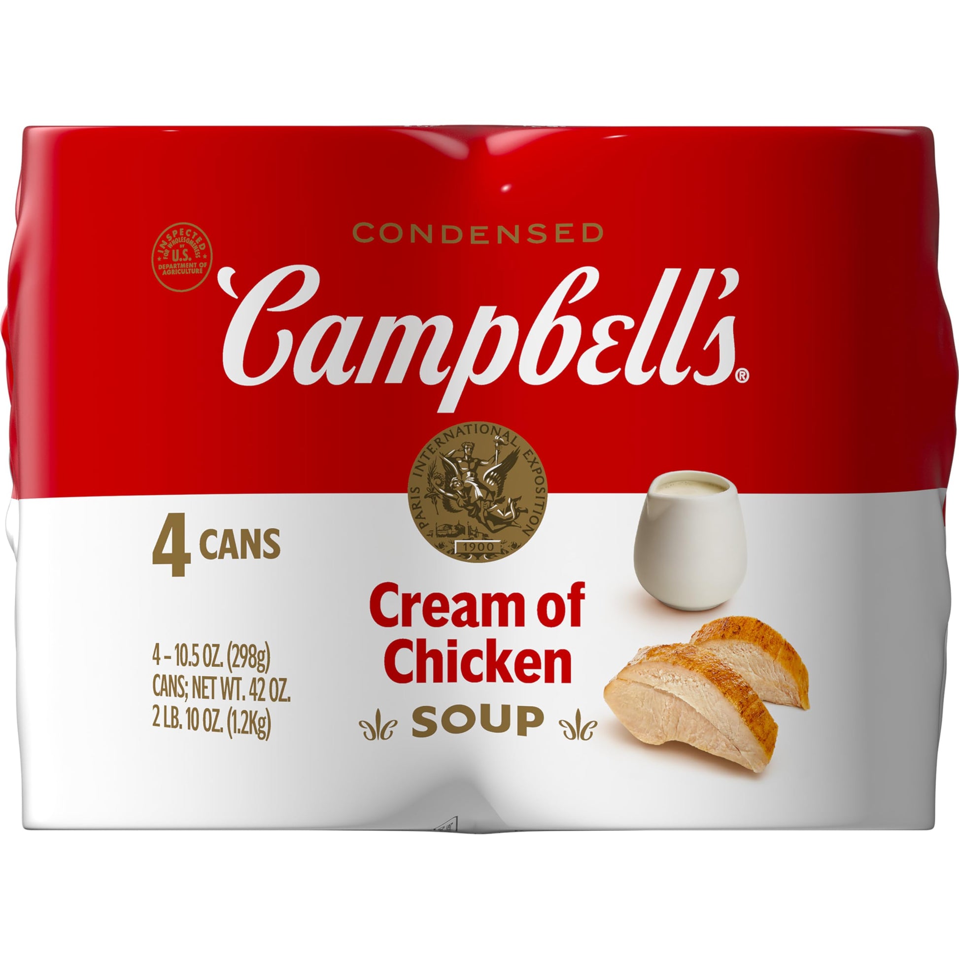 Campbell'S Condensed Cream Of Chicken Soup, 10.5 Ounce Can (Pack Of 4)