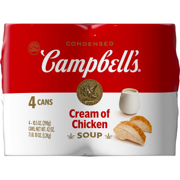 Campbell'S Condensed Cream Of Chicken Soup, 10.5 Ounce Can (Pack Of 4)