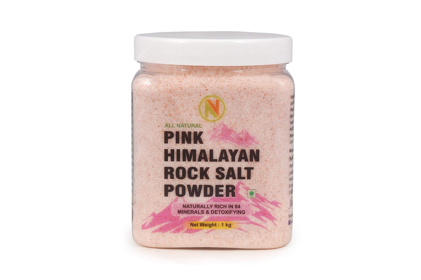 Nature Vit Himalayan Pink Salt Powder | Rock Salt | Himalayan Pink Salt Organic With 84 Trace Minerals | Pink Salt Himalayan 5Kg