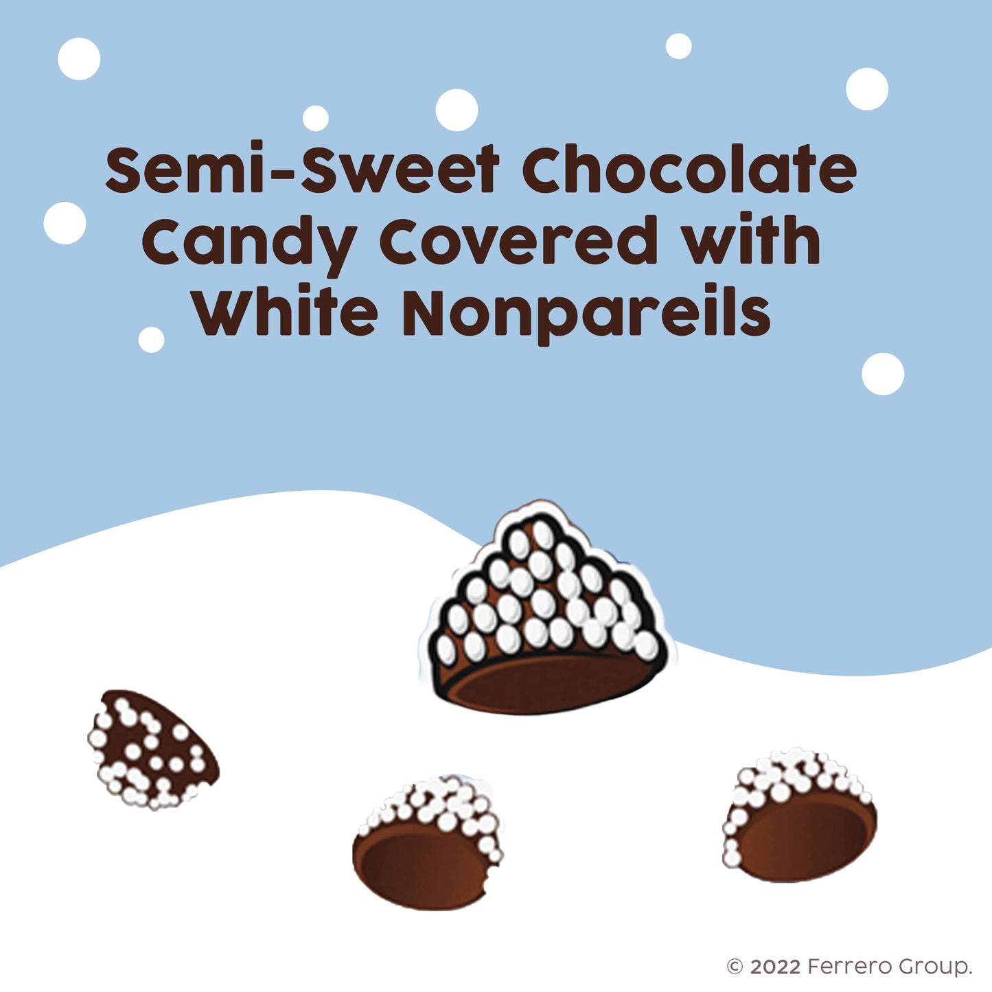 Sno-Caps, Semi-Sweet Chocolate Nonpareils, Movie Theater Candy Box, 3.1 Oz Each, Bulk 15 Pack