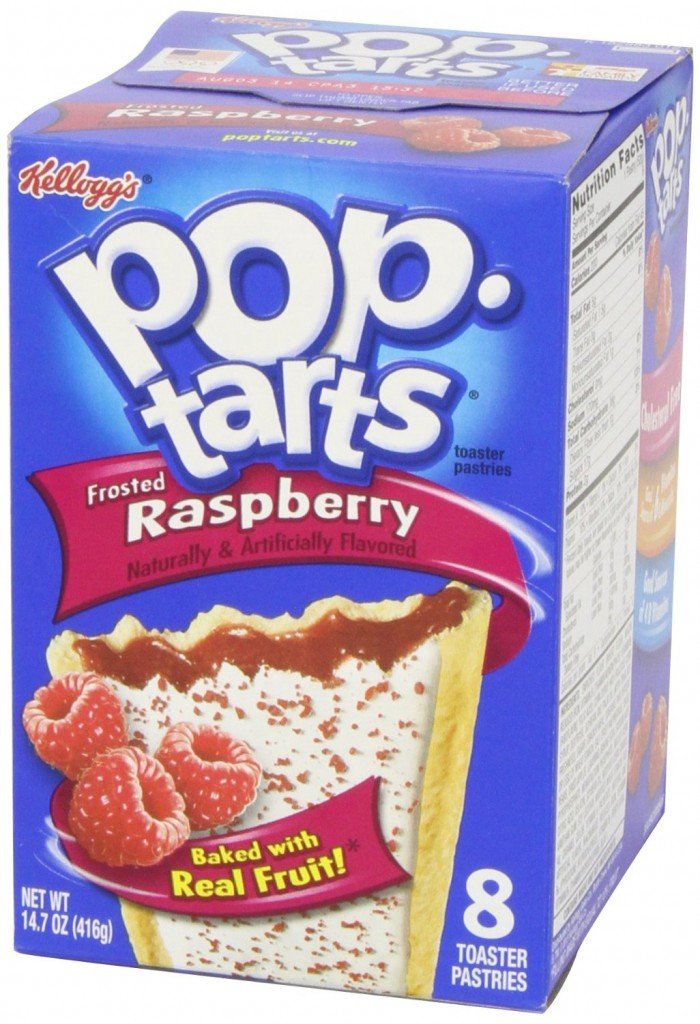 Kelloggs Pop-Tarts Frosted Raspberry Toaster Pastries, 14.7 oz, Pack of 2, Model 451653925714