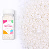 White Pearl Sprinkles for Cake Decorating, Edible Pearls Sugar for Baking Cupcake Toppers Ice Cream Cookie Wedding Party Birthda