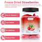 Amilutuo Freeze Dried Strawberries, Whole Dehydrated Fruit, 5.3OZ for Cereal, Salads, Granola Bars, Ice Cream