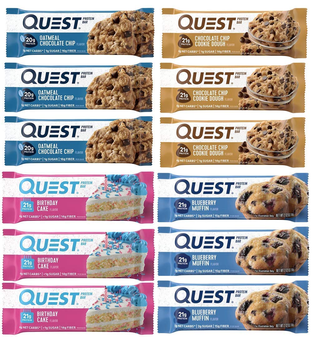 Quest Nutrition Protein Bar Delectable Dessert Variety Pack 1. Low Carb Meal Replacement Bar With Over 20 Gram Of Protein. High 