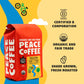 Peace Coffee Twin Cities Blend Dark Roast (Sumatra, Peru, Honduras Origins) Organic Fair Trade Coffee, Whole Bean 20 Oz. Bag