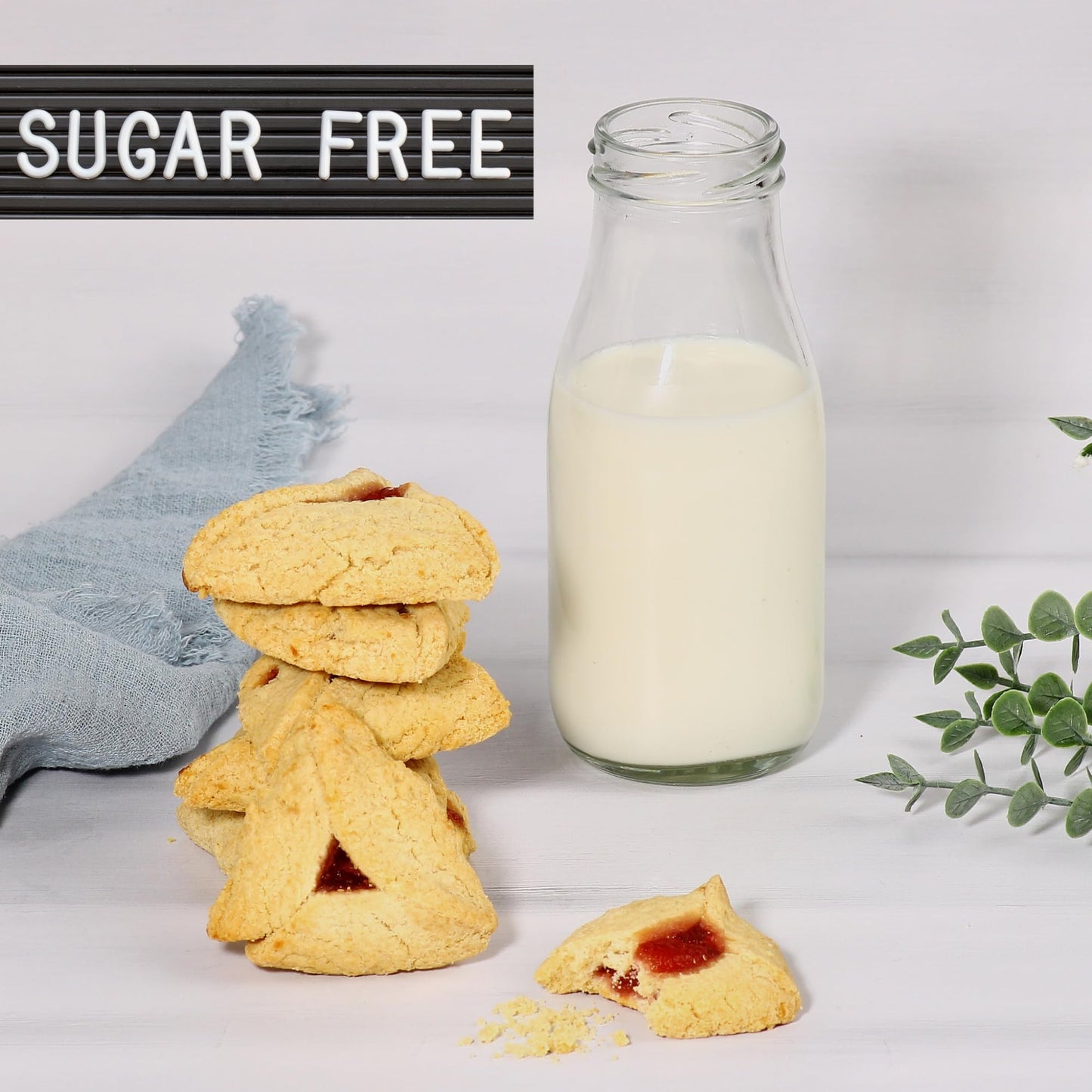 Sugar Free Strawberry Filled Hamentaschen Cookies | Diabetic Cookies For Adults | Low Cholesterol & Low Sodium | Sugar Free Cook