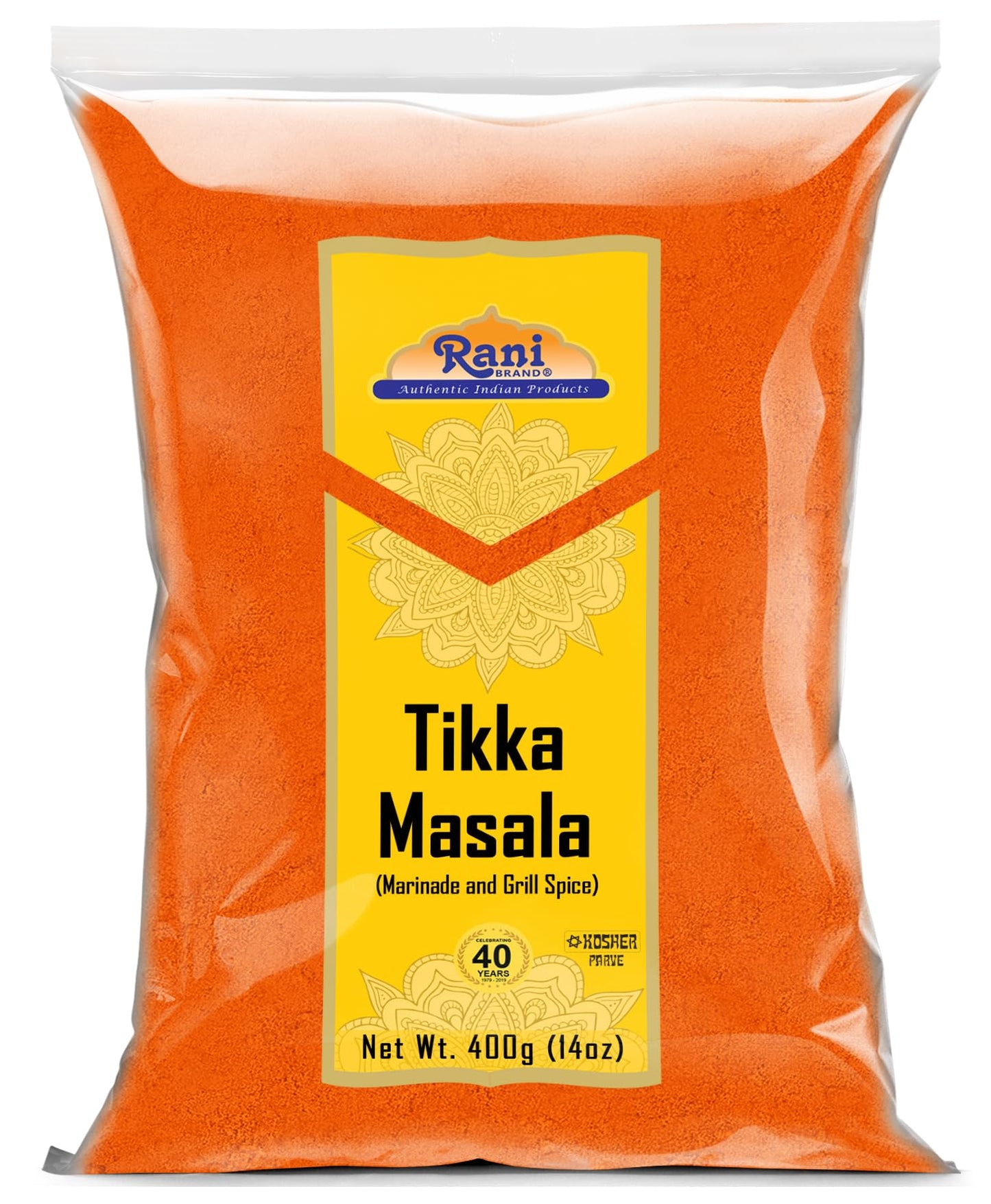 Rani Tikka Masala Indian Spice Blend, All Natural, Vegan, Salt-Free, 14oz (400g)