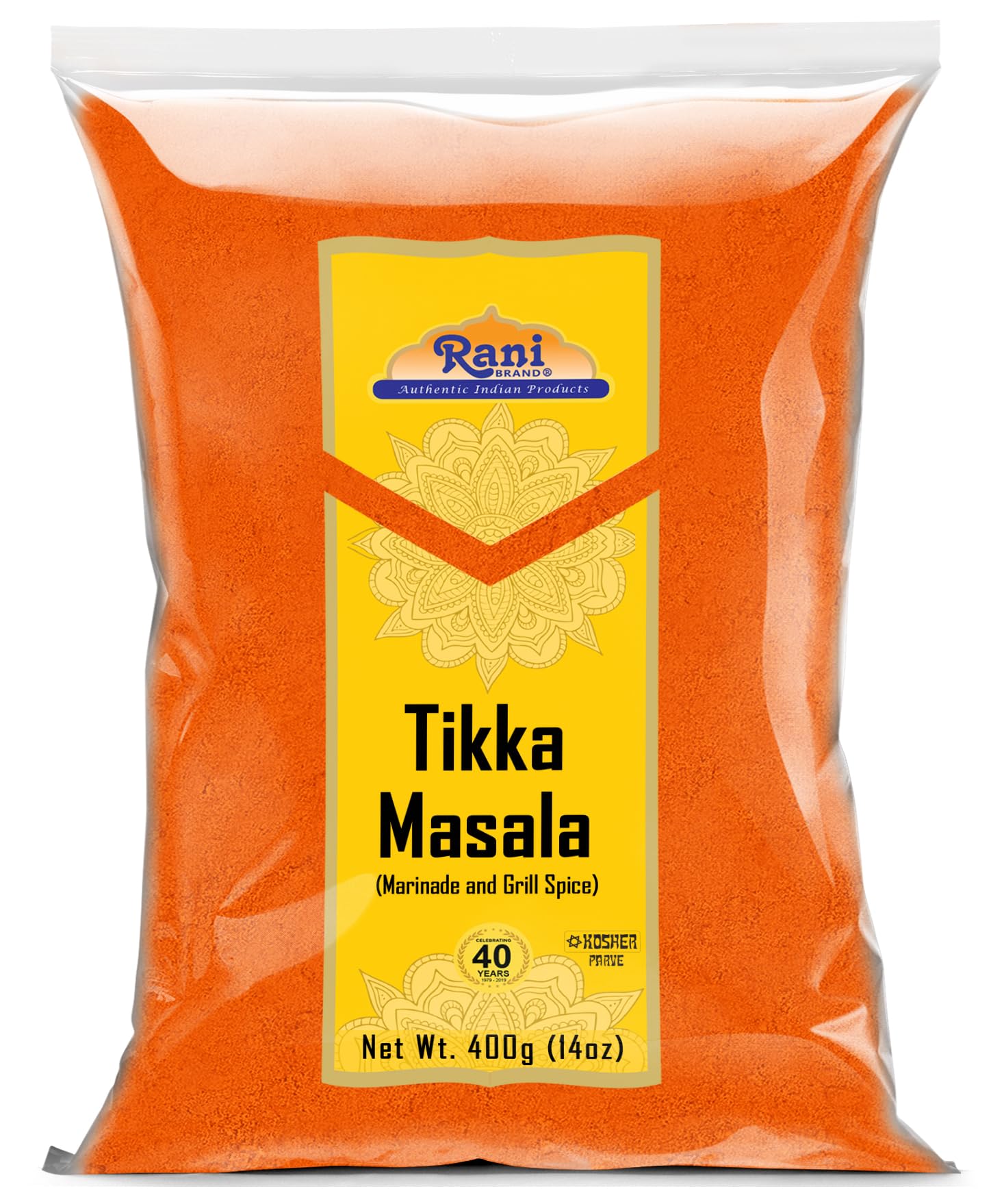 Rani Tikka Masala Indian Spice Blend, All Natural, Vegan, Salt-Free, 14oz (400g)
