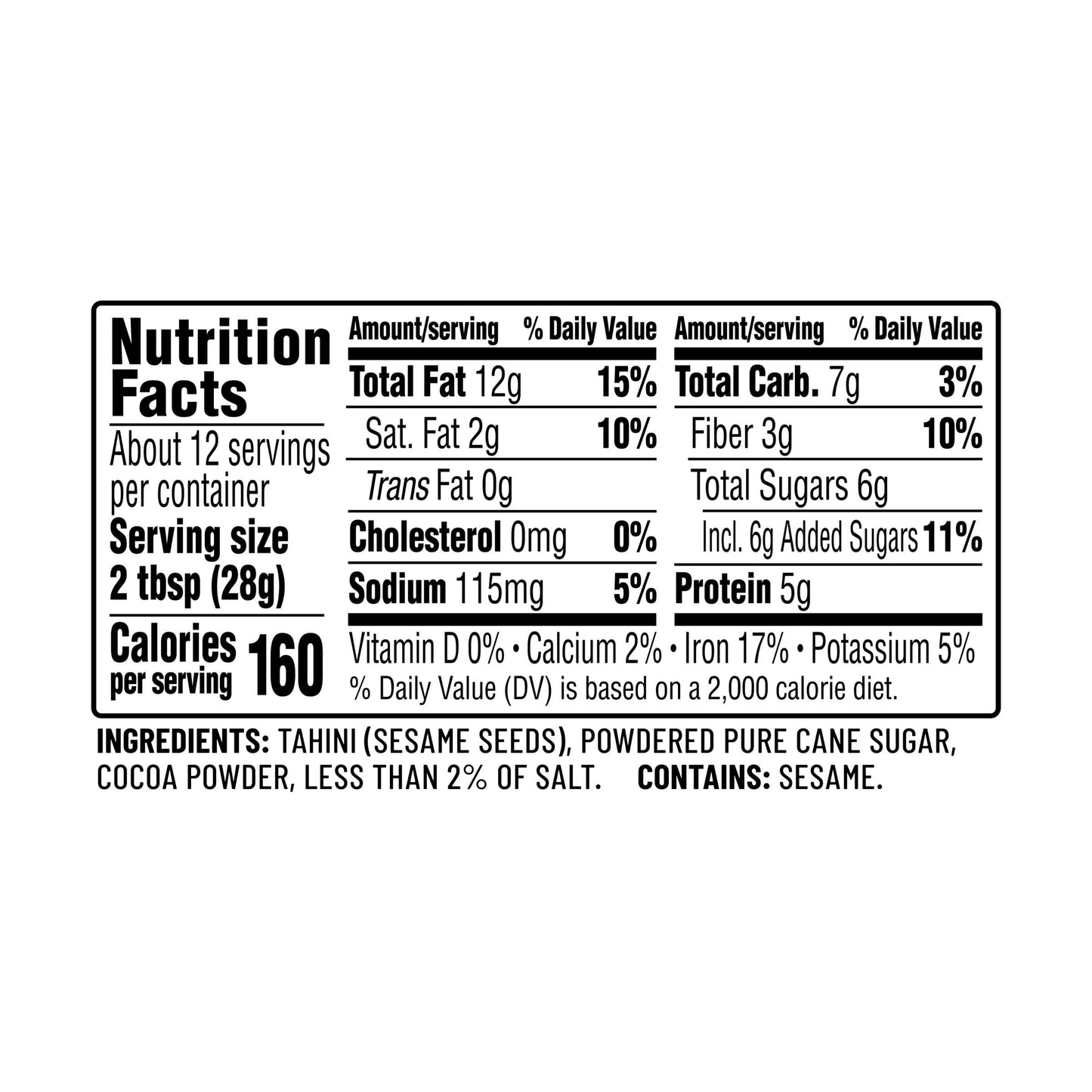 SOOM FOODS Dark Chocolate Sea Salt Tahini, 12 OZ