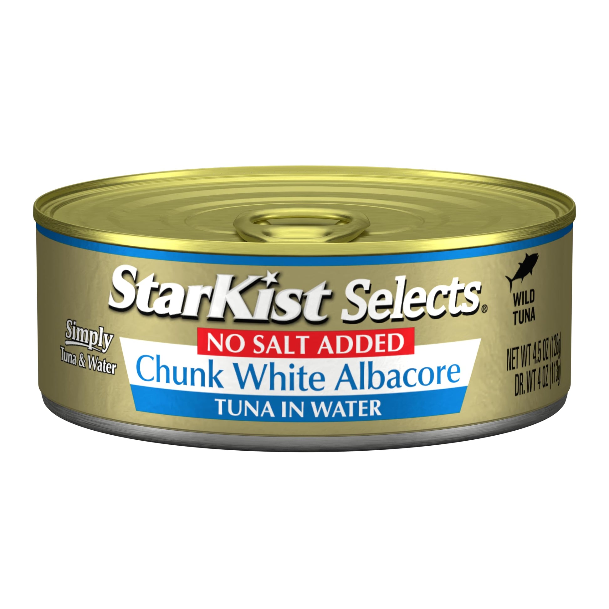 StarKist Selects No Salt Added Chunk White Albacore Tuna in Water - 4.5 oz Can
