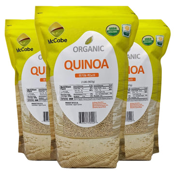McCabe Organic Quinoa - Organic Quinoa Grain | Rich with Fiber & Minerals | USDA and CCOF Certified | Product of USA | 2Lbs (Pac