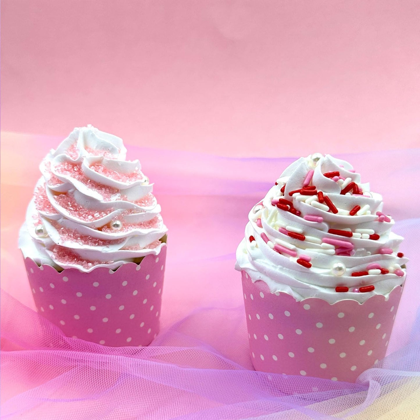 Sprinkles For Cake Decorating, Pink Heart Jimmies Frosting And Pearl Sprinkles Mix For Valentines Cookie Ice Cream Baking Cupcak