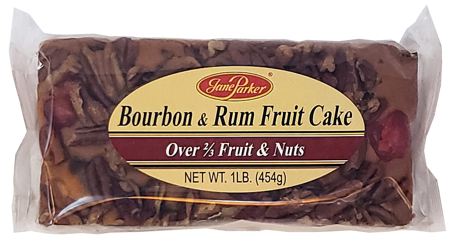 Jane Parker Fruitcake Holiday Cake 1 Pound Loaf in Box - Best Fruitcake for Christmas