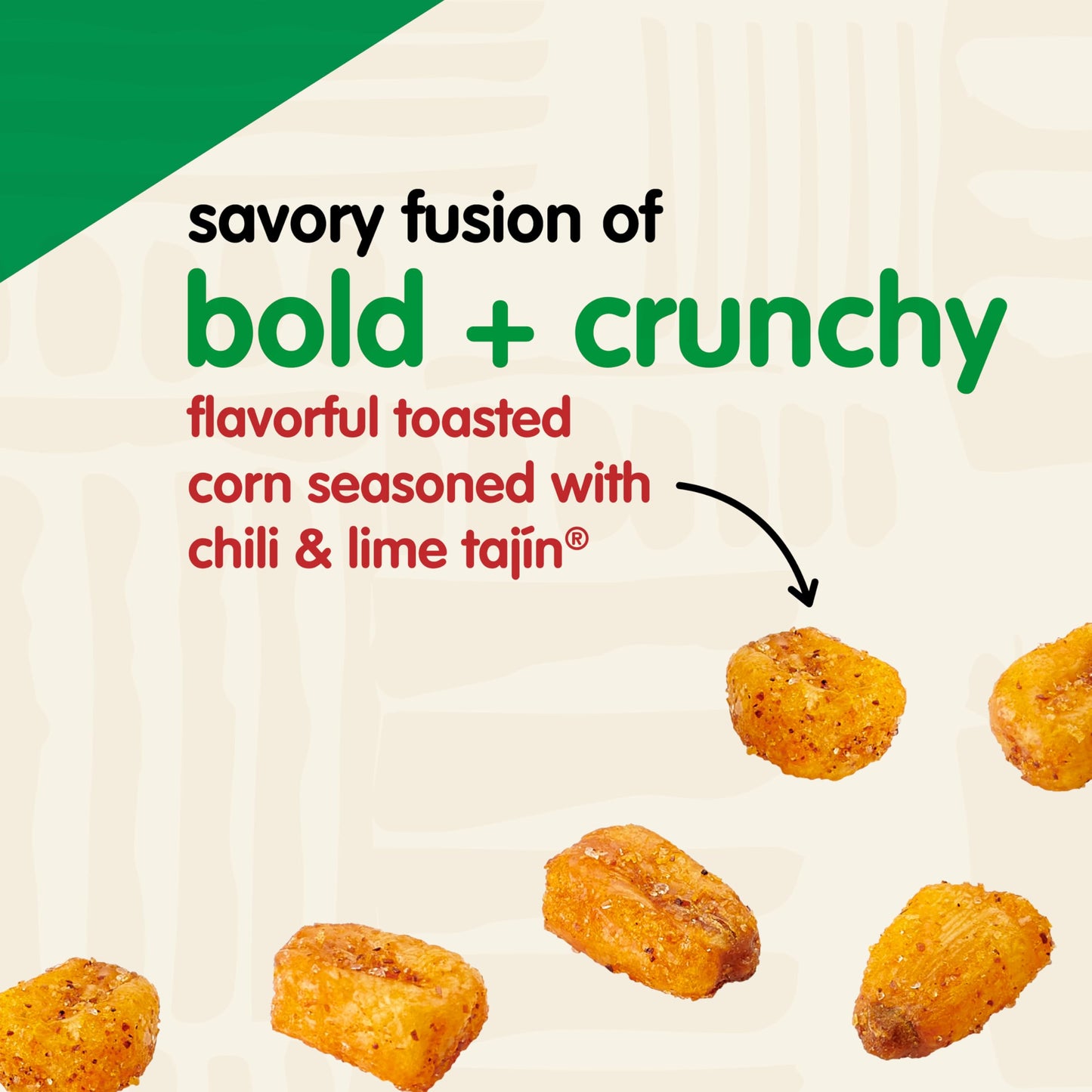 Snak Club Tajin Toasted Corn, Roasted Corn Nuggets With Chili And Lime Seasoning, Mild, Non-Gmo, Gluten-Free, Kosher Snack, No A
