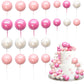 Ephlyn 30Pcs Balls Cake Topper Foam Ball Cake Picks Mini Balloon Cupcake Insert Bubble Balls Diy Decoration For Baby Shower Kids