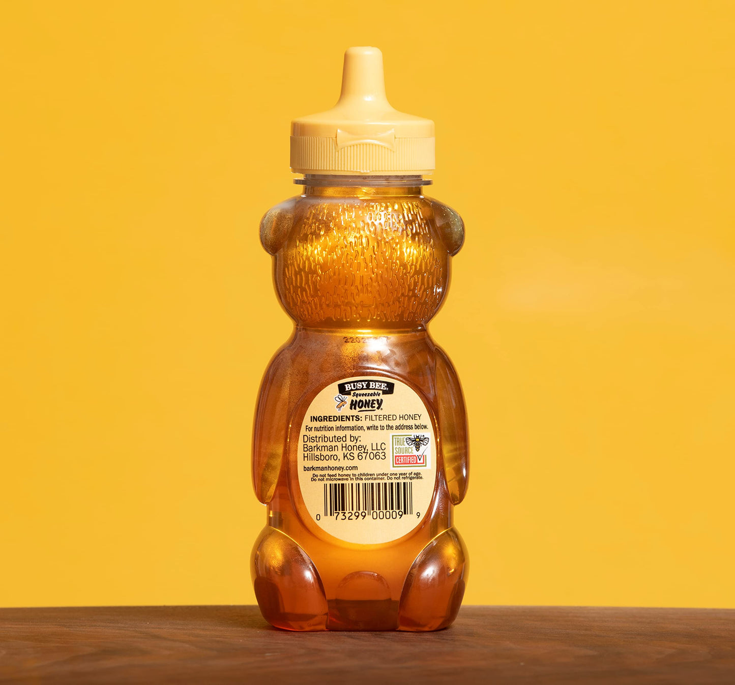 BUSY BEE Honey, Grade A Filtered, 12 Ounce (Pack of 3 Honey Bears)