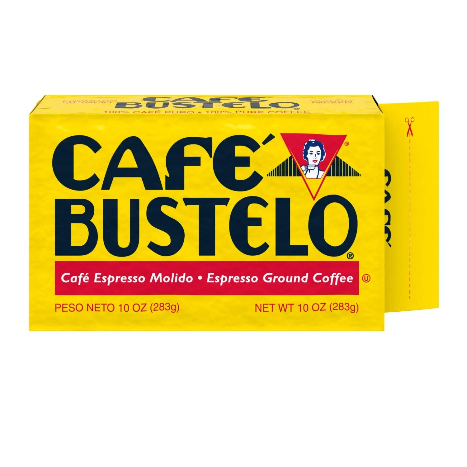 Café Bustelo Espresso Dark Roast Ground Coffee Brick, 10 Ounces (Pack Of 24)