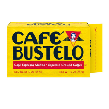 Café Bustelo Espresso Dark Roast Ground Coffee Brick, 10 Ounces (Pack Of 24)
