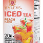 HYLEYS Iced Black Tea with Peach Flavor - 20 Tea Bags, 1 Pack (20 Count)