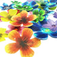 Set Of 30 Edible Cupcake Toppers Christmas Cake Topper Wedding Cake Birthday Party Food Decoration Mixed Size & Colour (Flower)