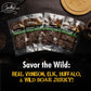 Exotic Jerky Gift Box For Men - 8 Piece Exotic Jerky & Meat Sticks Gift Set - Healthy Exotic Jerky Gift Box Includes Venison, El